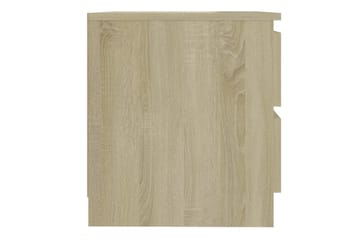 Nattbord sonoma eik 50x39x43,5 cm sponplate - Brun - Møbler - Bord - Avlastningsbord - Sengebord & nattbord