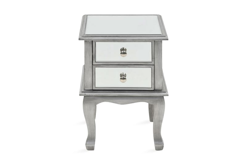 Nattbord speilet glass og MDF 34,5x30x50 cm - Spegel - Møbler - Bord - Avlastningsbord - Sengebord & nattbord