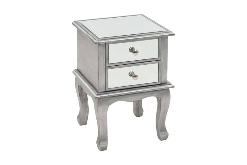 Nattbord speilet glass og MDF 34,5x30x50 cm - Spegel - Møbler - Bord - Avlastningsbord - Sengebord & nattbord