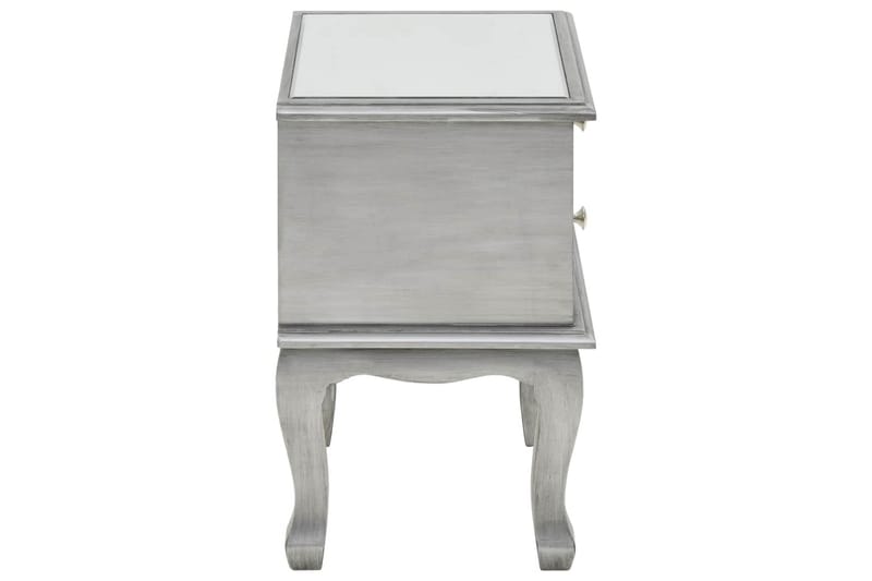 Nattbord speilet glass og MDF 34,5x30x50 cm - Spegel - Møbler - Bord - Avlastningsbord - Sengebord & nattbord