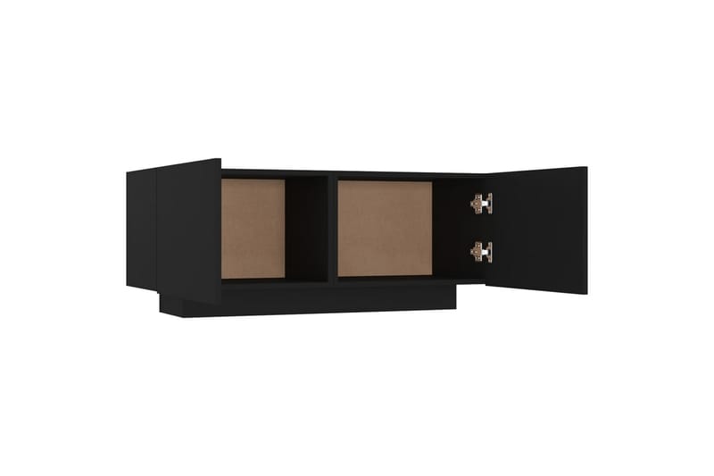 Nattbord svart 100x35x40 cm sponplate - Svart - Møbler - Bord - Avlastningsbord - Sengebord & nattbord