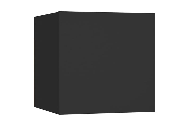 Nattbord svart 30,5x30x30 cm sponplate - Svart - Sengebord & nattbord