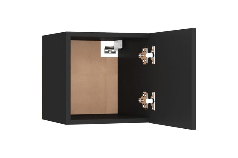 Nattbord svart 30,5x30x30 cm sponplate - Svart - Møbler - Bord - Avlastningsbord - Sengebord & nattbord