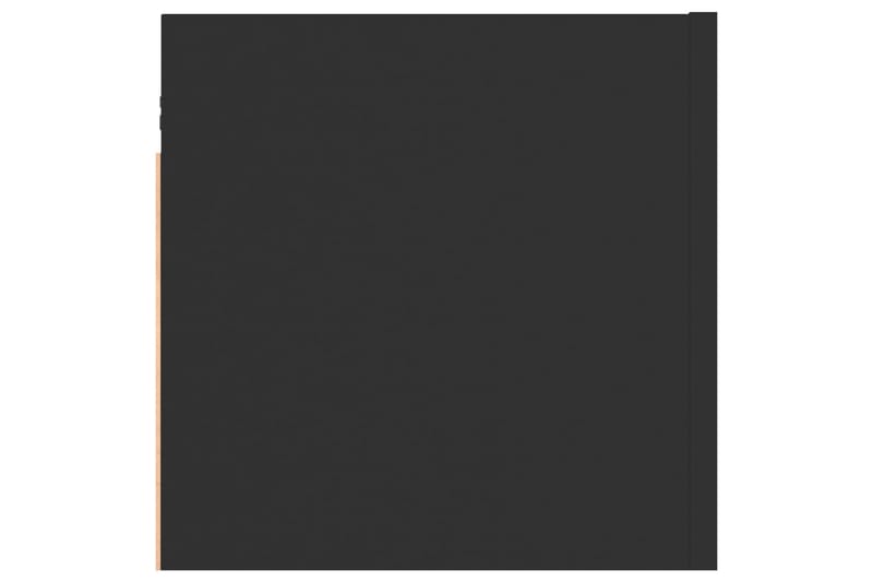 Nattbord svart 30,5x30x30 cm sponplate - Svart - Møbler - Bord - Avlastningsbord - Sengebord & nattbord