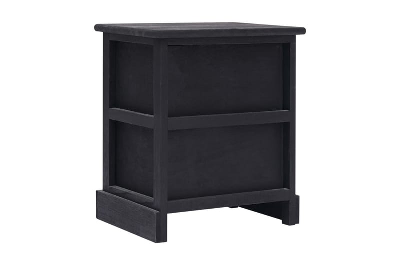 Nattbord svart 38x28x45 cm keisertre - Svart - Møbler - Bord - Avlastningsbord - Sengebord & nattbord