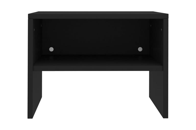 Nattbord svart 40x30x30 cm sponplate - Svart - Sengebord & nattbord