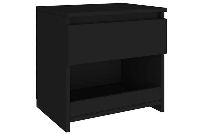 Nattbord svart 40x30x39 cm sponplate - Svart - Møbler - Bord - Avlastningsbord - Sengebord & nattbord