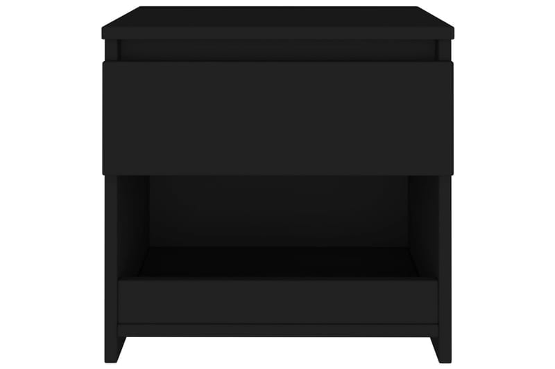 Nattbord svart 40x30x39 cm sponplate - Svart - Møbler - Bord - Avlastningsbord - Sengebord & nattbord