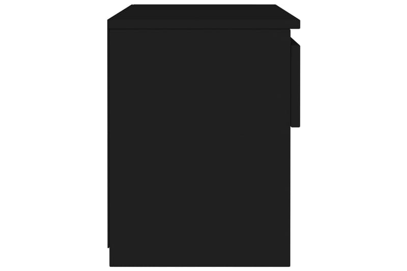 Nattbord svart 40x30x39 cm sponplate - Svart - Møbler - Bord - Avlastningsbord - Sengebord & nattbord