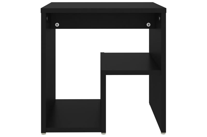 Nattbord svart 40x30x40 cm sponplate - Svart - Møbler - Bord - Avlastningsbord - Sengebord & nattbord