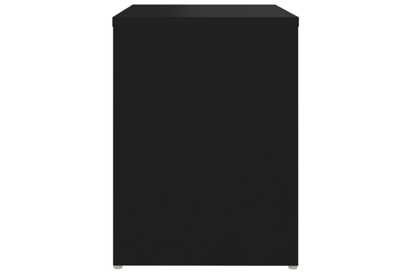Nattbord svart 40x30x40 cm sponplate - Svart - Møbler - Bord - Avlastningsbord - Sengebord & nattbord