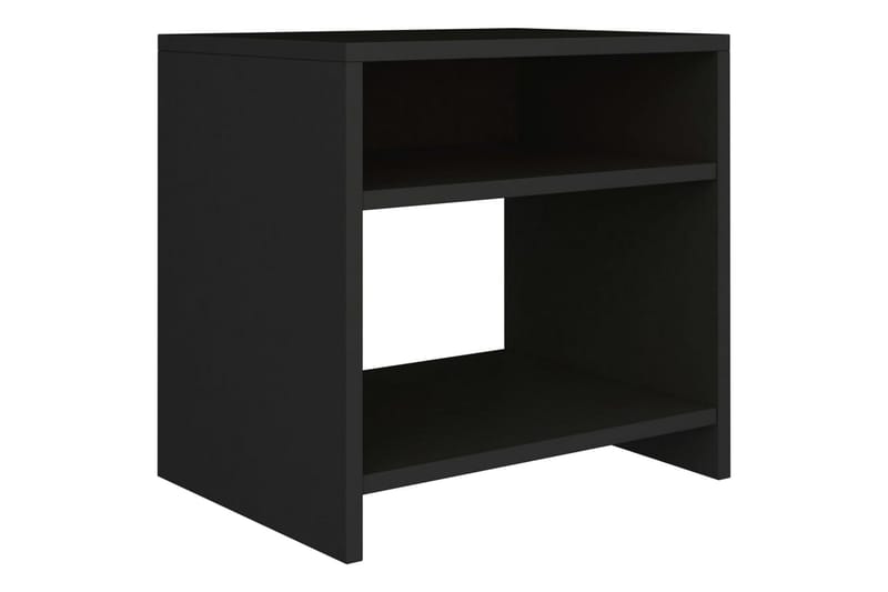 Nattbord svart 40x30x40 cm sponplate - Svart - Møbler - Bord - Avlastningsbord - Sengebord & nattbord