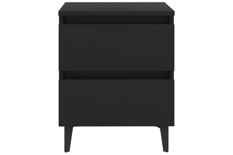 Nattbord svart 40x35x50 cm sponplate - Svart - Sengebord & nattbord