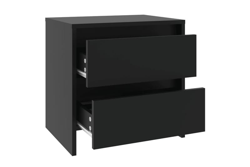 Nattbord svart 45x34,5x44,5 cm sponplate - Svart - Møbler - Bord - Avlastningsbord - Sengebord & nattbord