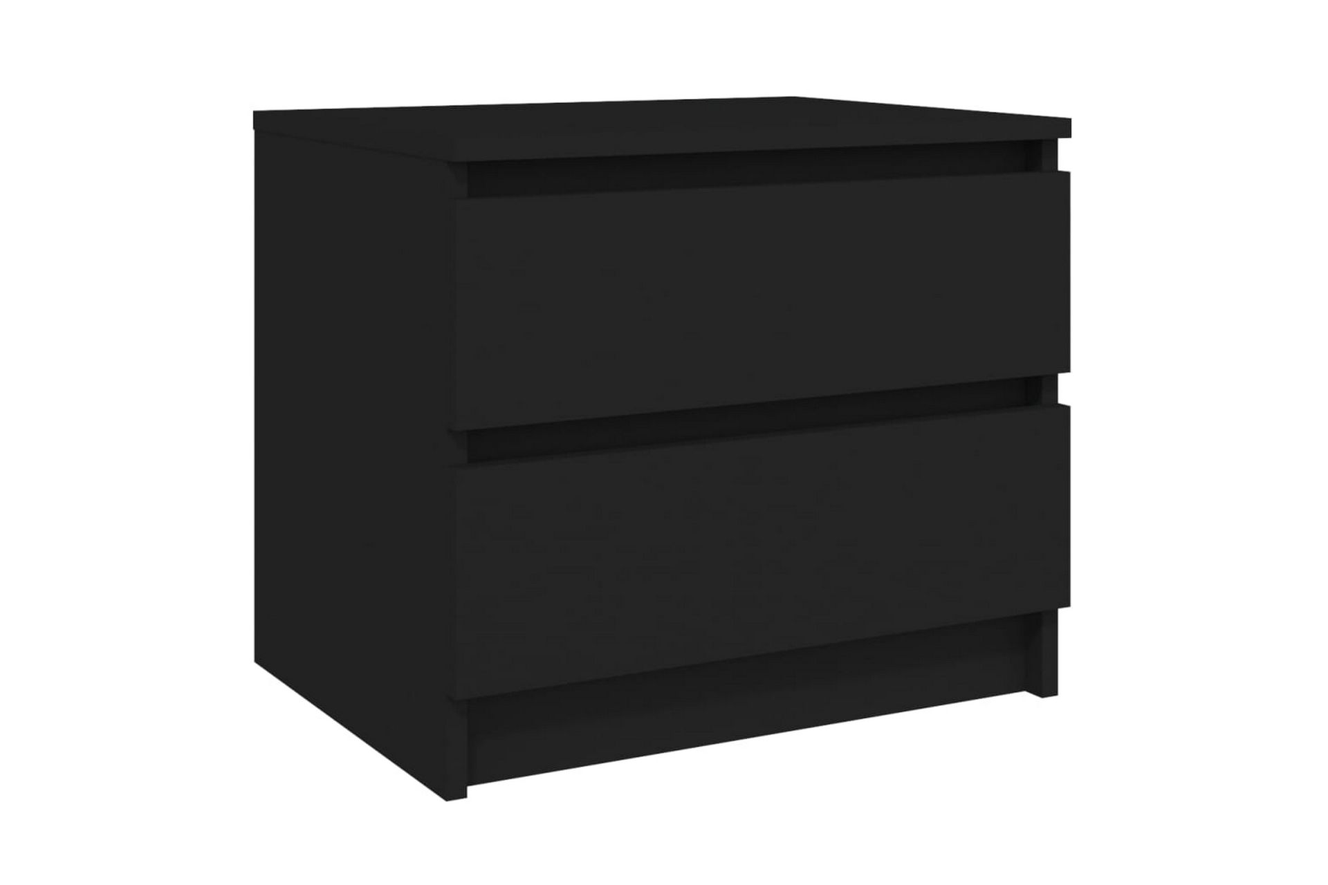Nattbord svart 50x39x43,5 cm sponplate - Svart - Møbler - Bord - Avlastningsbord - Sengebord & nattbord