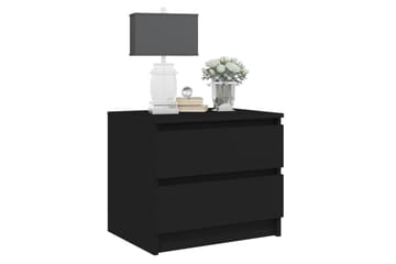 Nattbord svart 50x39x43,5 cm sponplate - Svart - Møbler - Bord - Avlastningsbord - Sengebord & nattbord
