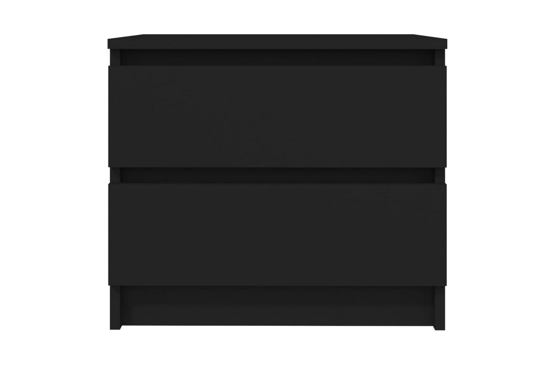 Nattbord svart 50x39x43,5 cm sponplate - Svart - Møbler - Bord - Avlastningsbord - Sengebord & nattbord
