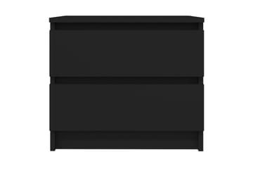 Nattbord svart 50x39x43,5 cm sponplate - Svart - Møbler - Bord - Avlastningsbord - Sengebord & nattbord