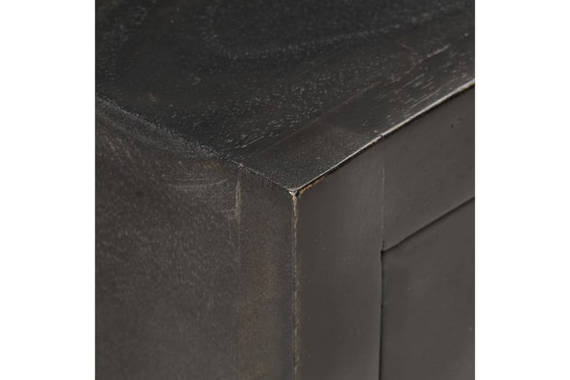 Nattbord svart og gull 40x30x50 cm heltre mango - Møbler - Bord - Avlastningsbord - Sengebord & nattbord