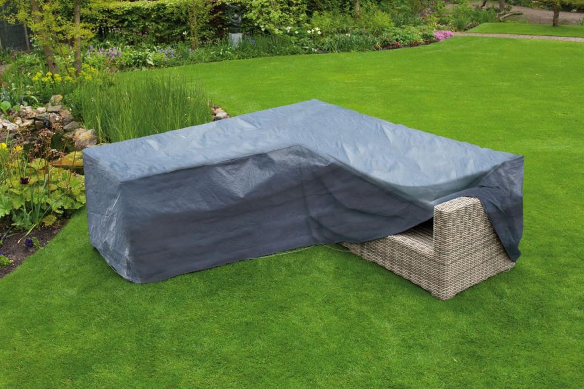 Nature Hagemøbeltrekk for L-formede salongsofa 205x90x90 cm - Møbler - Bord - Avlastningsbord - Sengebord & nattbord