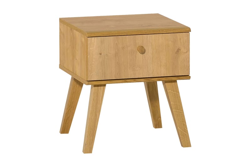 Nature Nattbord 40 cm med Oppbevaring Eik - Natur - Møbler - Bord - Avlastningsbord - Sengebord & nattbord