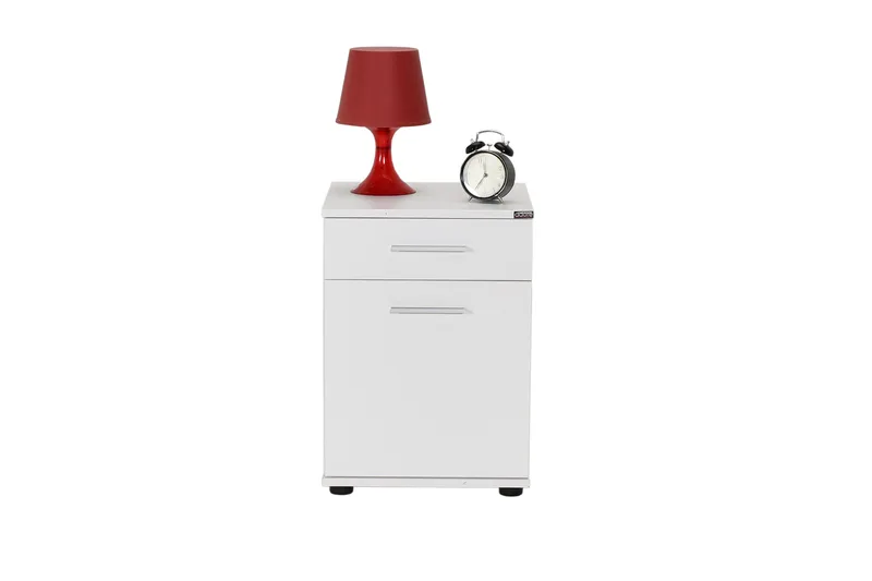 Nightstand Hvit - Hvit - Møbler - Bord - Avlastningsbord - Sengebord & nattbord