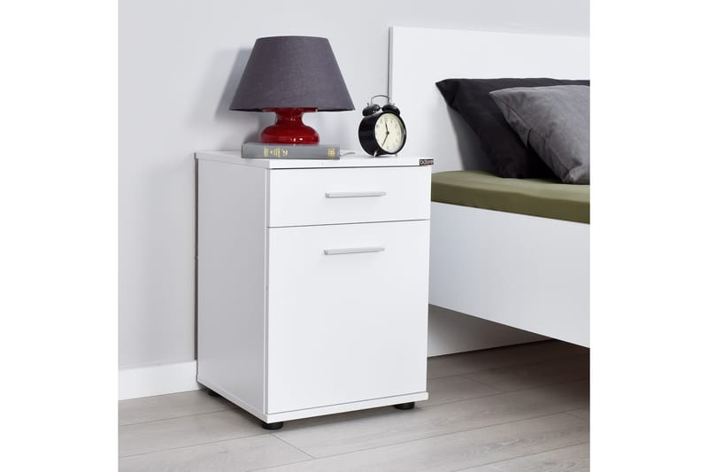 Nightstand Hvit - Hvit - Møbler - Bord - Avlastningsbord - Sengebord & nattbord