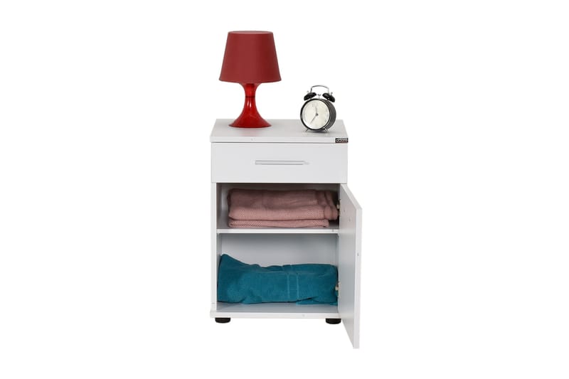 Nightstand Hvit - Hvit - Møbler - Bord - Avlastningsbord - Sengebord & nattbord