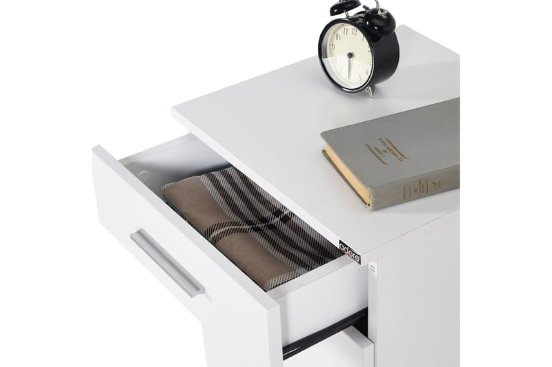 Nightstand Hvit - Hvit - Møbler - Bord - Avlastningsbord - Sengebord & nattbord