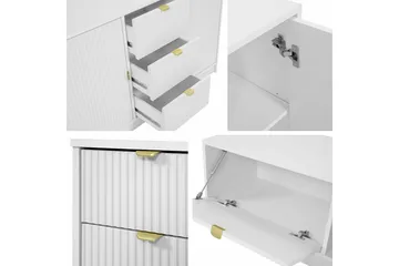 Novaj Sengbord 35 cm - Hvid - Møbler - Bord - Avlastningsbord - Sengebord & nattbord