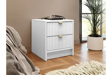 Novaj Sengbord 35 cm - Hvid - Møbler - Bord - Avlastningsbord - Sengebord & nattbord