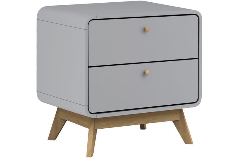 Olivet Nattbord 51 cm - Grå - Møbler - Bord - Avlastningsbord - Sengebord & nattbord