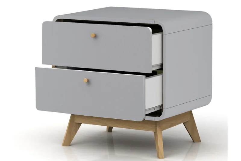 Olivet Nattbord 51 cm - Grå - Møbler - Bord - Avlastningsbord - Sengebord & nattbord