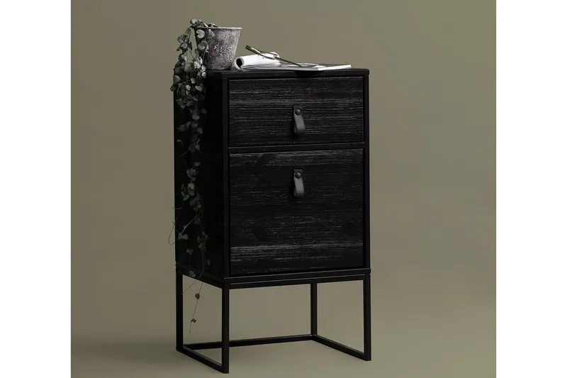 Ottoline Nattbord 40 cm - Svart - Møbler - Bord - Avlastningsbord - Sengebord & nattbord