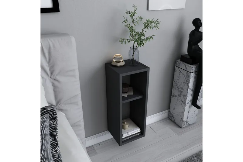 Rinorea Nattbord 23,2x59,6 cm - Antrasitt - Møbler - Bord - Avlastningsbord - Sengebord & nattbord