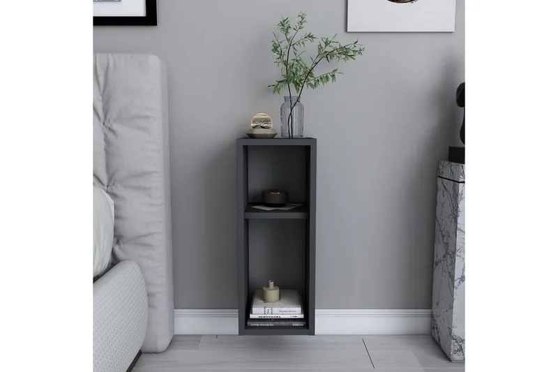 Rinorea Nattbord 23,2x59,6 cm - Antrasitt - Møbler - Bord - Avlastningsbord - Sengebord & nattbord