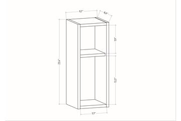 Rinorea Nattbord 23,2x59,6 cm - Hvit - Møbler - Bord - Avlastningsbord - Sengebord & nattbord
