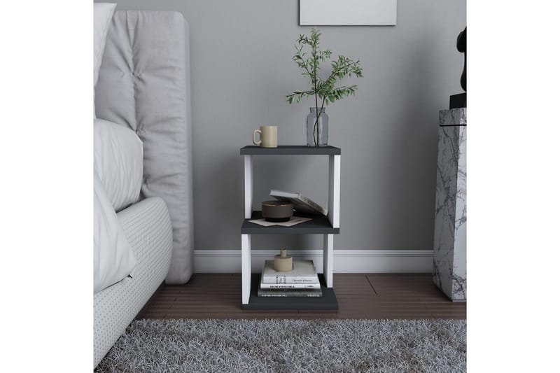 Rinorea Nattbord 29,6x49,4 cm - Antrasitt - Møbler - Bord - Avlastningsbord - Sengebord & nattbord