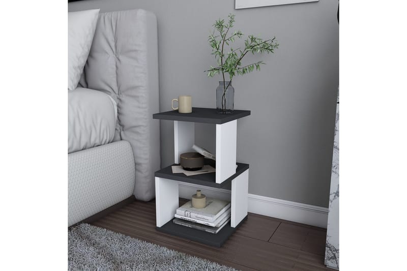 Rinorea Nattbord 29,6x49,4 cm - Antrasitt - Møbler - Bord - Avlastningsbord - Sengebord & nattbord