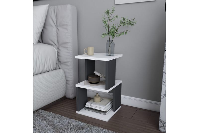 Rinorea Nattbord 29,6x49,4 cm - Hvit - Møbler - Bord - Avlastningsbord - Sengebord & nattbord