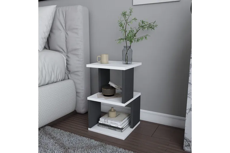 Rinorea Nattbord 29,6x49,4 cm - Hvit - Møbler - Bord - Avlastningsbord - Sengebord & nattbord