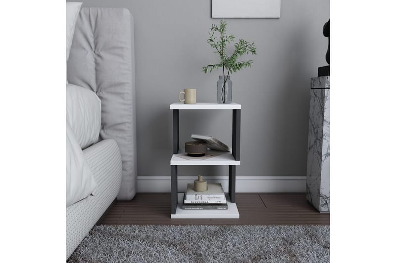 Rinorea Nattbord 29,6x49,4 cm - Hvit - Møbler - Bord - Avlastningsbord - Sengebord & nattbord