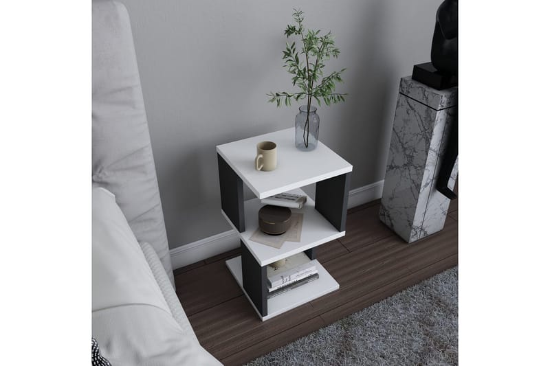 Rinorea Nattbord 29,6x49,4 cm - Hvit - Møbler - Bord - Avlastningsbord - Sengebord & nattbord