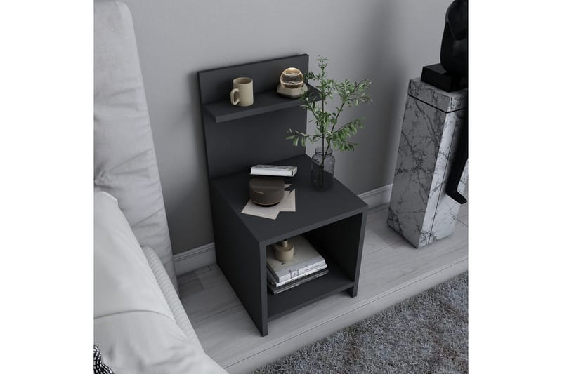 Rinorea Nattbord 35,6x72 cm - Antrasitt - Møbler - Bord - Avlastningsbord - Sengebord & nattbord
