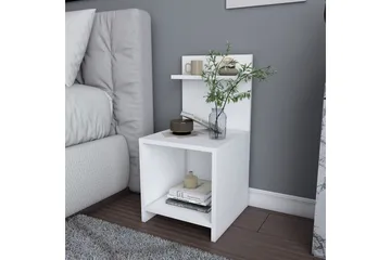 Rinorea Nattbord 35,6x72 cm - Hvit - Møbler - Bord - Avlastningsbord - Sengebord & nattbord