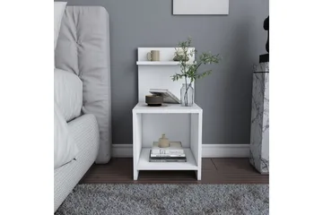 Rinorea Nattbord 35,6x72 cm - Hvit - Møbler - Bord - Avlastningsbord - Sengebord & nattbord