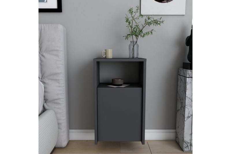 Rinorea Nattbord 36x61,4 cm - Antrasitt - Møbler - Bord - Avlastningsbord - Sengebord & nattbord
