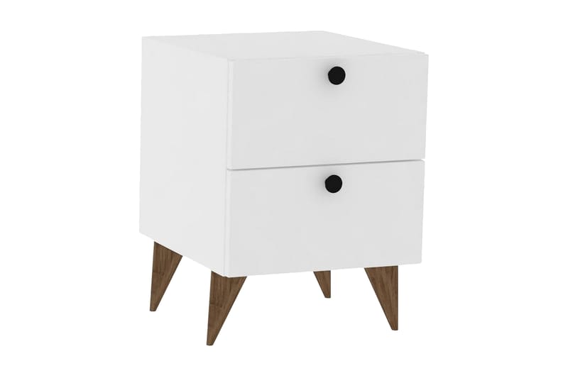 Rinorea Nattbord 40x55 cm - Hvit - Møbler - Bord - Avlastningsbord - Sengebord & nattbord