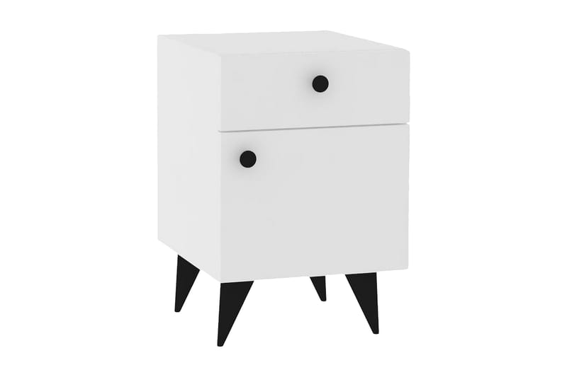 Rinorea Nattbord 40x60 cm - Hvit - Møbler - Bord - Avlastningsbord - Sengebord & nattbord