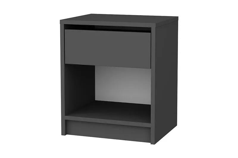 Rinorea Nattbord 44,6x52,8 cm - Antrasitt - Møbler - Bord - Avlastningsbord - Sengebord & nattbord